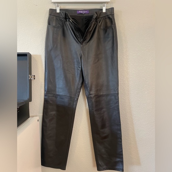 Ralph Lauren Pants - RALPH LAUREN LEATHER PANTS